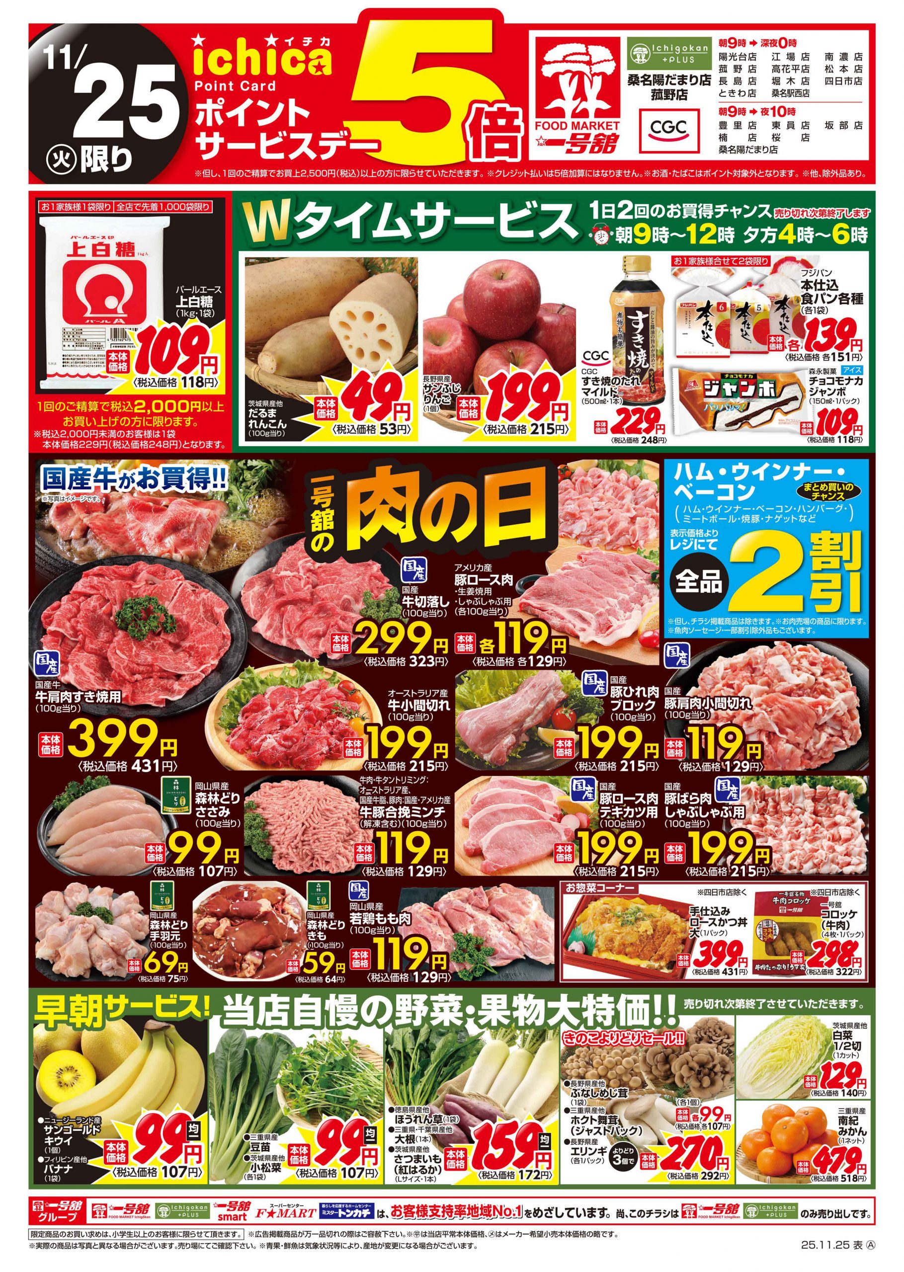 一号舘 江場店 - 店舗情報・チラシ | 一号舘 | スーパーマーケット