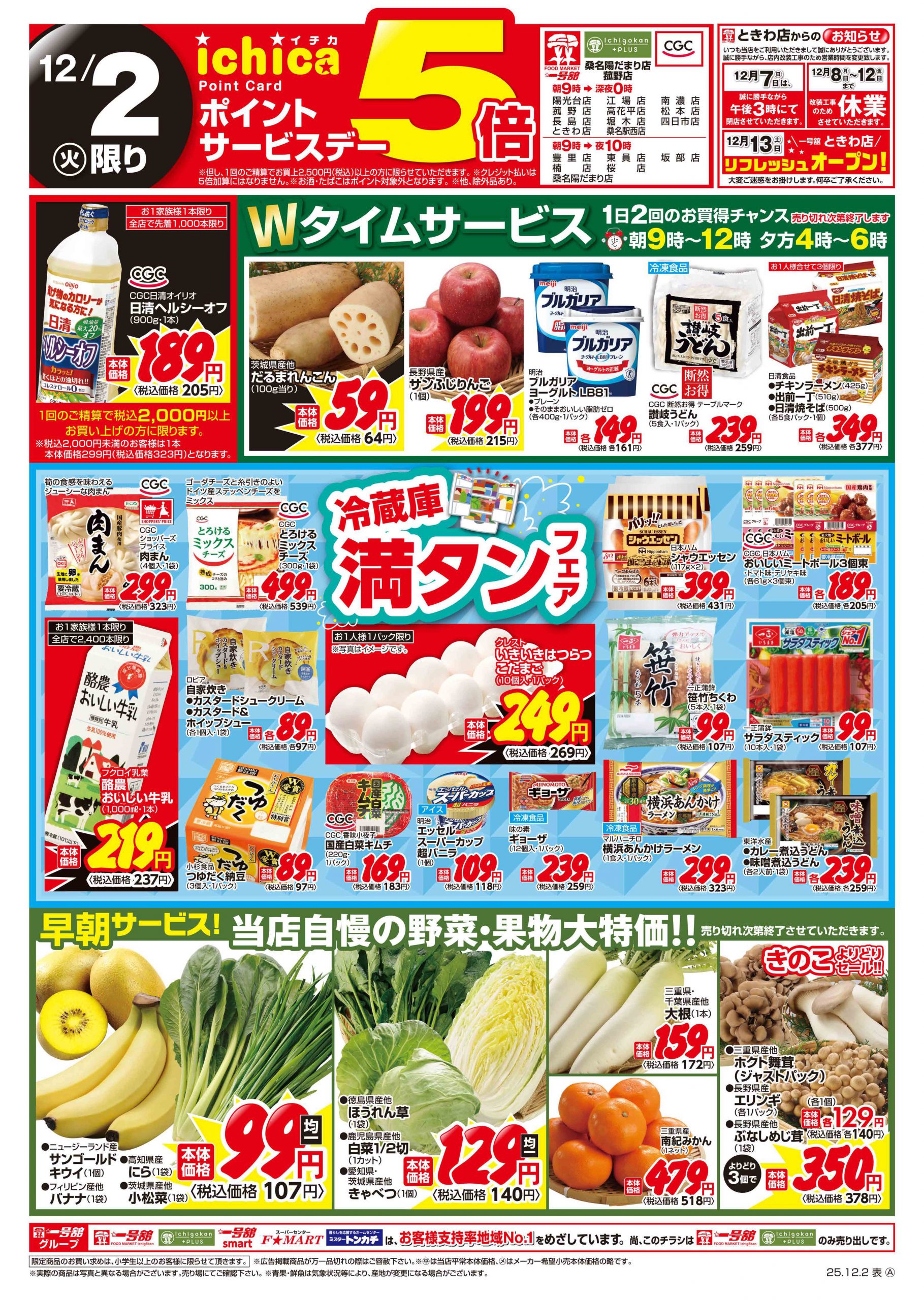 一号舘 長島店 - 店舗情報・チラシ | 一号舘 | スーパーマーケット