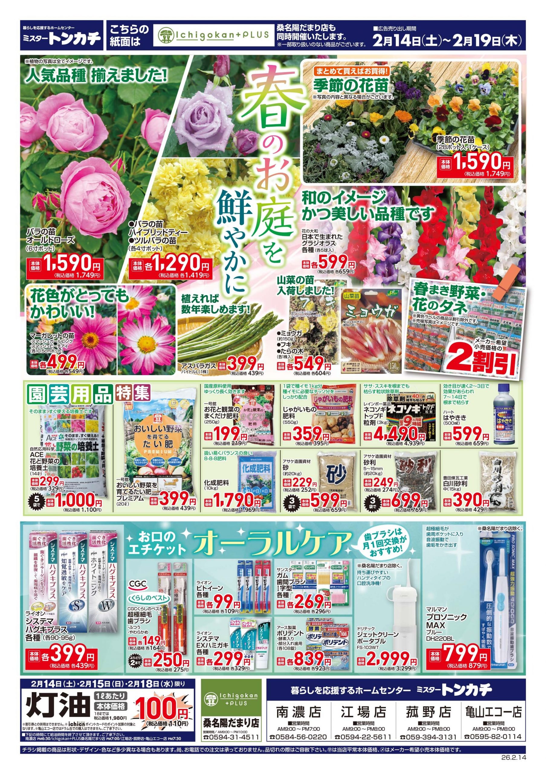 ミスタートンカチ2月14日(土)～2月19日(木)特売情報